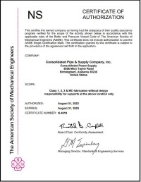 NS Certificate of Authorization